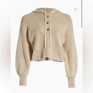 Veronica Beard Ursina Puff-Sleeve Hoodie